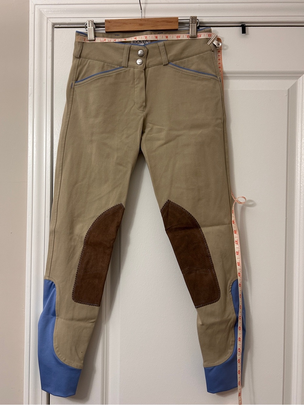 Tan Dover Saddlery Knee Patch Breeches Size 24